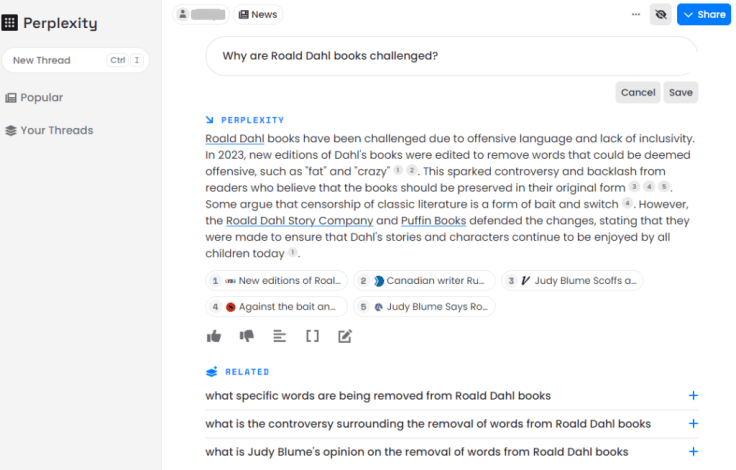 Perplexity.AI - Exemple